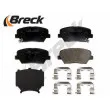 Jeu de 4 plaquettes de frein avant BRECK 25757 00 701 00 - Visuel 2