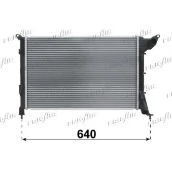 Radiateur, refroidissement du moteur FRIGAIR 0102.3123