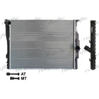 Radiateur, refroidissement du moteur FRIGAIR 0102.3125