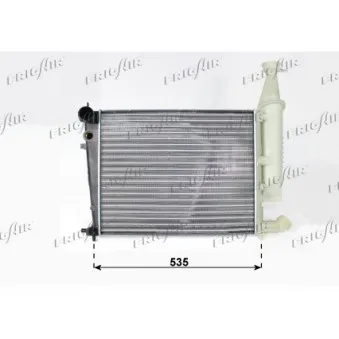 Radiateur, refroidissement du moteur FRIGAIR 0103.3036