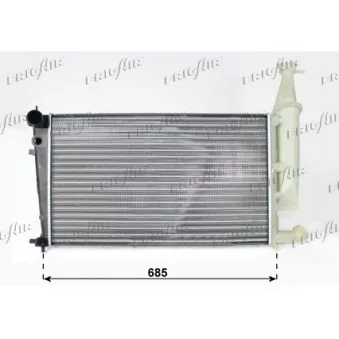 Radiateur, refroidissement du moteur FRIGAIR 0103.3037