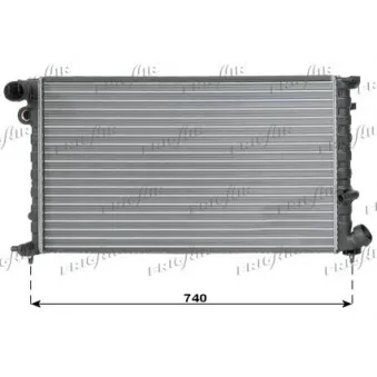 Radiateur, refroidissement du moteur FRIGAIR 0103.3040