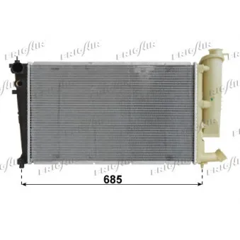 Radiateur, refroidissement du moteur FRIGAIR 0103.3048