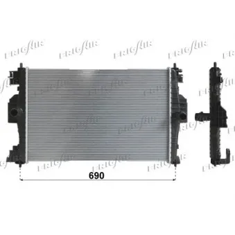 Radiateur, refroidissement du moteur FRIGAIR 0103.3082