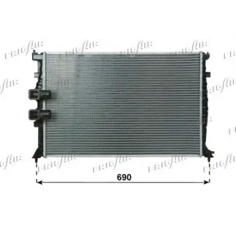 Radiateur, refroidissement du moteur FRIGAIR 0103.3091