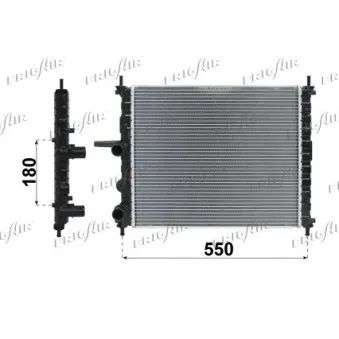 Radiateur, refroidissement du moteur FRIGAIR 0104.3020
