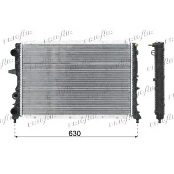 Radiateur, refroidissement du moteur FRIGAIR 0104.3102