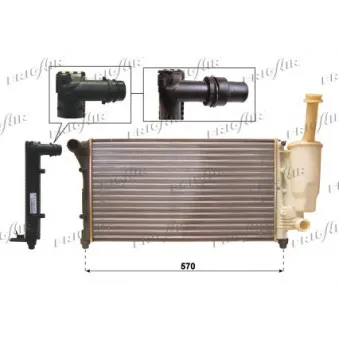 Radiateur, refroidissement du moteur FRIGAIR 0104.3119