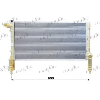 Radiateur, refroidissement du moteur FRIGAIR 0104.3123