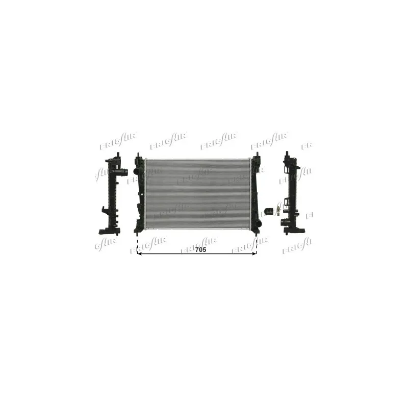 Radiateur, refroidissement du moteur FRIGAIR 0104.3129