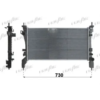 Radiateur, refroidissement du moteur FRIGAIR 0104.3159