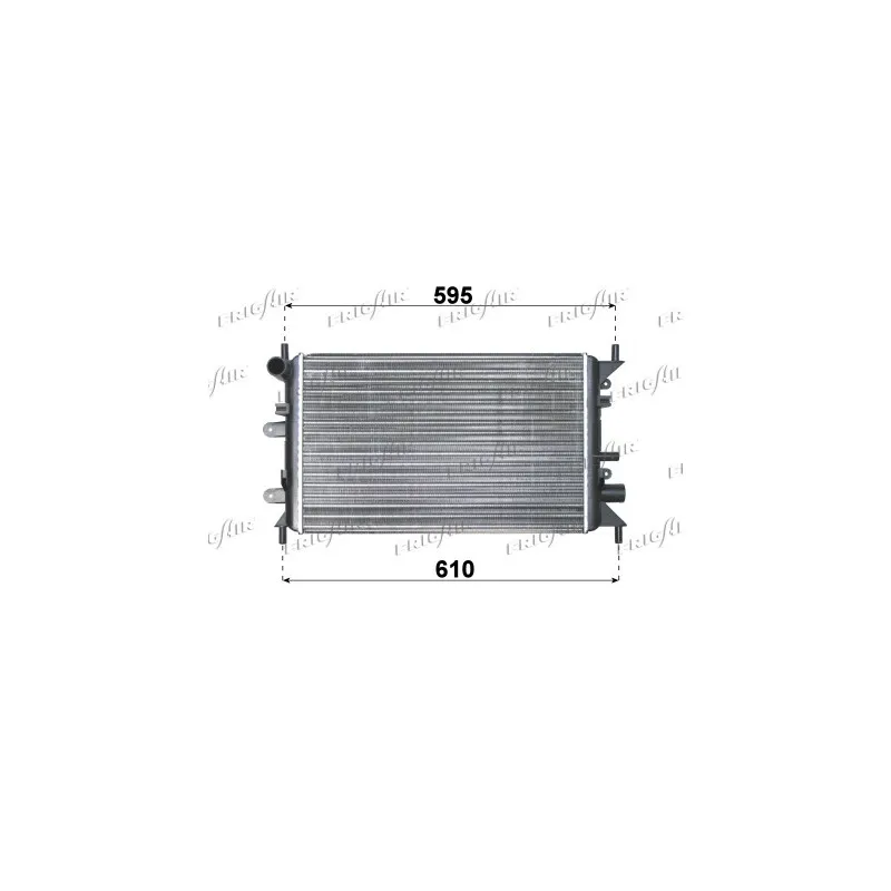 Radiateur, refroidissement du moteur FRIGAIR 0105.2035