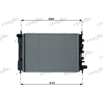 Radiateur, refroidissement du moteur FRIGAIR 0105.2040
