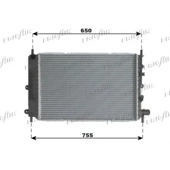 Radiateur, refroidissement du moteur FRIGAIR 0105.3041
