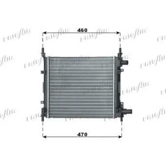 Radiateur, refroidissement du moteur FRIGAIR 0105.3054