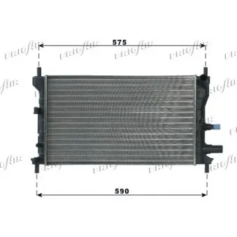 Radiateur, refroidissement du moteur FRIGAIR 0105.3060