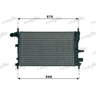 Radiateur, refroidissement du moteur FRIGAIR 0105.3062
