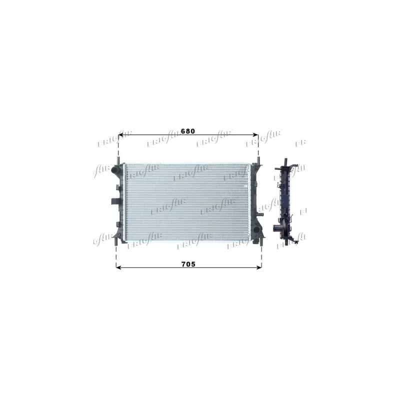 Radiateur, refroidissement du moteur FRIGAIR 0105.3067