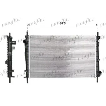 Radiateur, refroidissement du moteur FRIGAIR 0105.3071