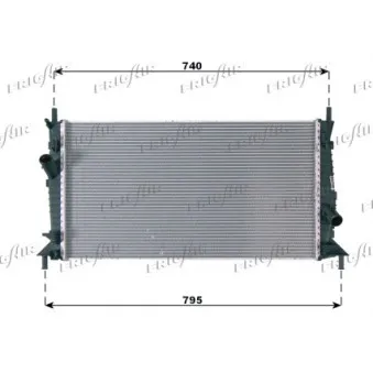 Radiateur, refroidissement du moteur FRIGAIR 0105.3084
