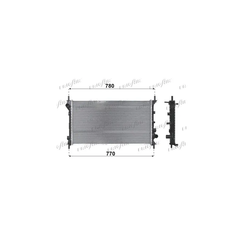 Radiateur, refroidissement du moteur FRIGAIR 0105.3101