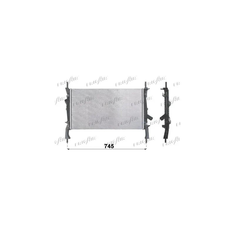 Radiateur, refroidissement du moteur FRIGAIR 0105.3102