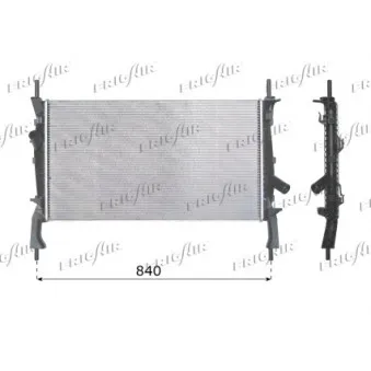 Radiateur, refroidissement du moteur FRIGAIR 0105.3103