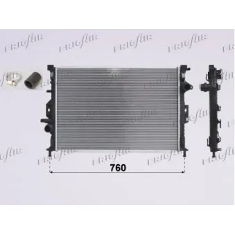 Radiateur, refroidissement du moteur FRIGAIR 0105.3107