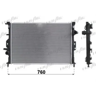 Radiateur, refroidissement du moteur FRIGAIR 0105.3111