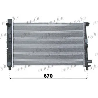 Radiateur, refroidissement du moteur FRIGAIR 0106.3006