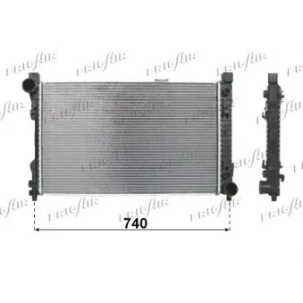 Radiateur, refroidissement du moteur FRIGAIR 0106.3056