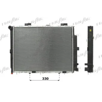 Radiateur, refroidissement du moteur FRIGAIR 0106.3062