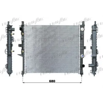 Radiateur, refroidissement du moteur FRIGAIR 0106.3085