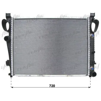 Radiateur, refroidissement du moteur FRIGAIR 0106.3097