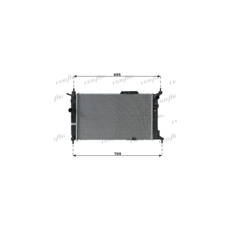 Radiateur, refroidissement du moteur FRIGAIR 0107.2037