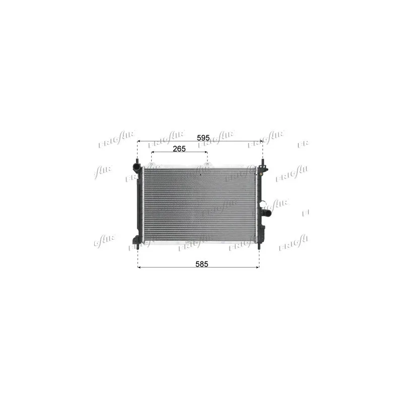 Radiateur, refroidissement du moteur FRIGAIR 0107.2038