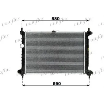 Radiateur, refroidissement du moteur FRIGAIR 0107.2046