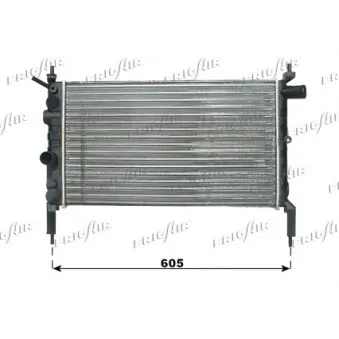 Radiateur, refroidissement du moteur FRIGAIR 0107.3033
