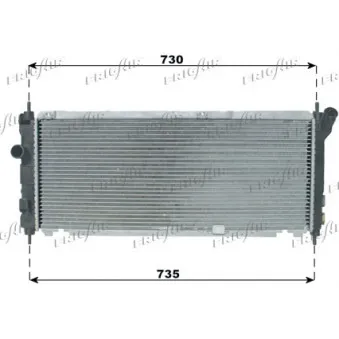 Radiateur, refroidissement du moteur FRIGAIR 0107.3043