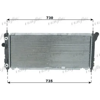 Radiateur, refroidissement du moteur FRIGAIR 0107.3044