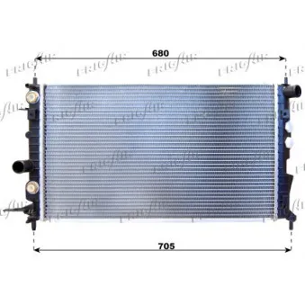 Radiateur, refroidissement du moteur FRIGAIR 0107.3058
