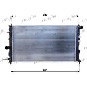 Radiateur, refroidissement du moteur FRIGAIR 0107.3061
