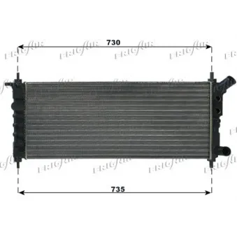 Radiateur, refroidissement du moteur FRIGAIR 0107.3064