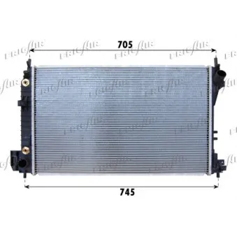 Radiateur, refroidissement du moteur FRIGAIR 0107.3079