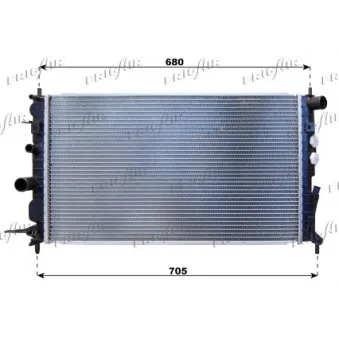 Radiateur, refroidissement du moteur FRIGAIR 0107.3081