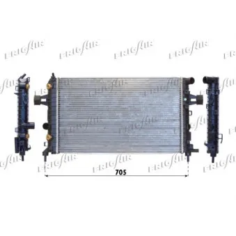 Radiateur, refroidissement du moteur FRIGAIR 0107.3086
