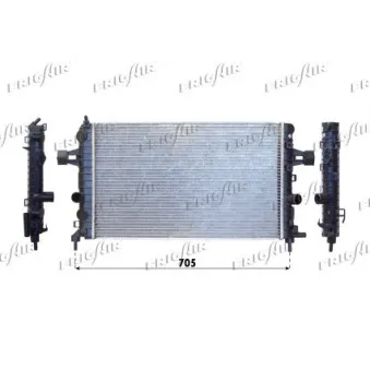 Radiateur, refroidissement du moteur FRIGAIR 0107.3087
