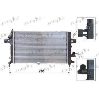 Radiateur, refroidissement du moteur FRIGAIR 0107.3088