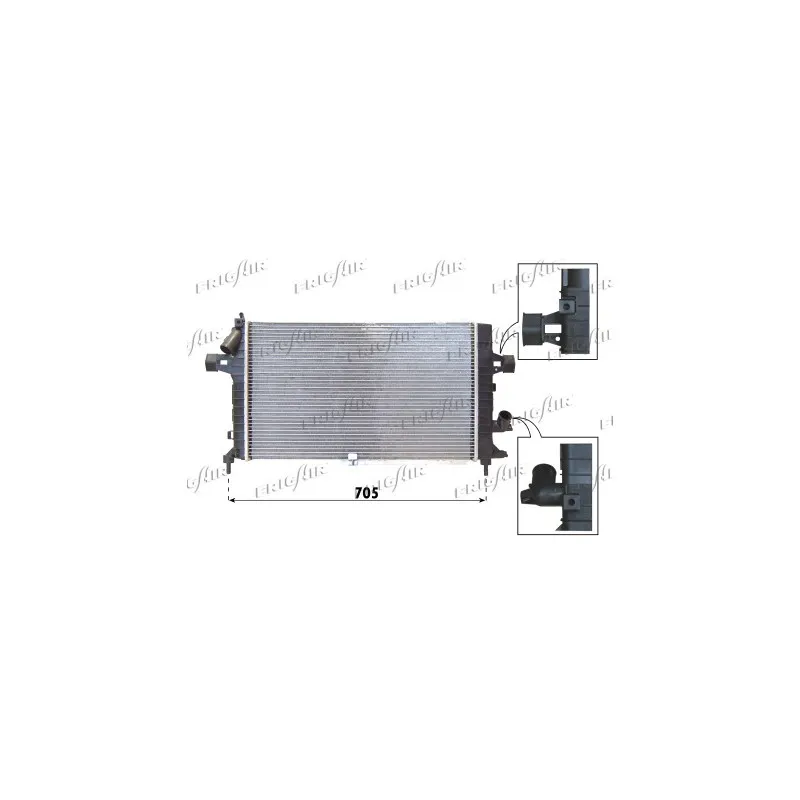 Radiateur, refroidissement du moteur FRIGAIR 0107.3088