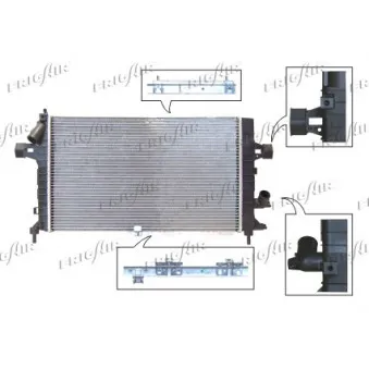 Radiateur, refroidissement du moteur FRIGAIR 0107.3090